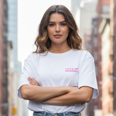 Harvest Bloom | Super Oversized White Tee