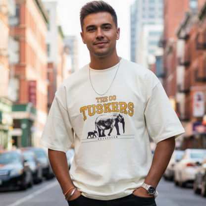 The OG Tuskers | Super Oversized Beige Tee