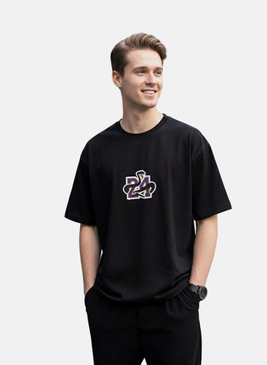 Kobe “Twenty Four”-Inspired Oversized T-Shirt | Black